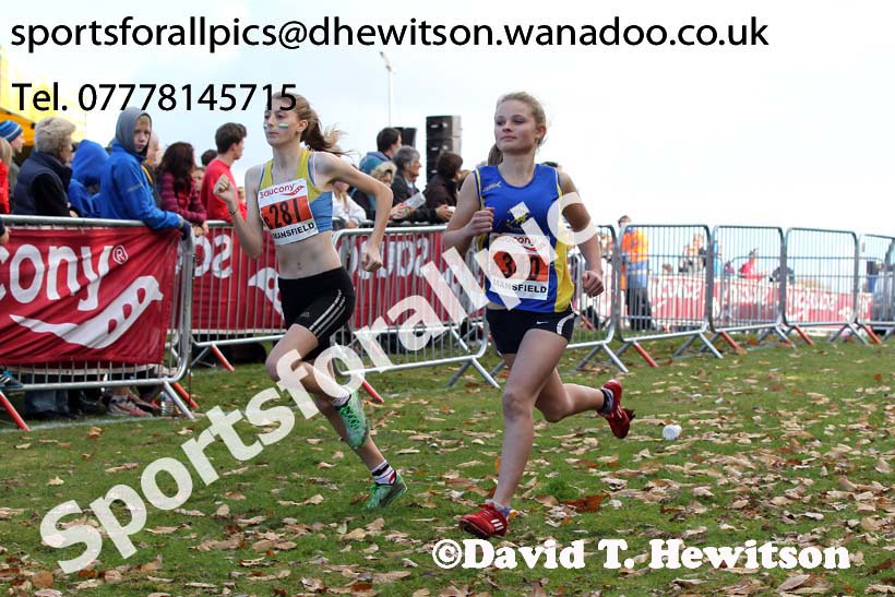 Under-17 womens National Cross Country Relays. Photo: David T. Hewitson/Sports for All Pics